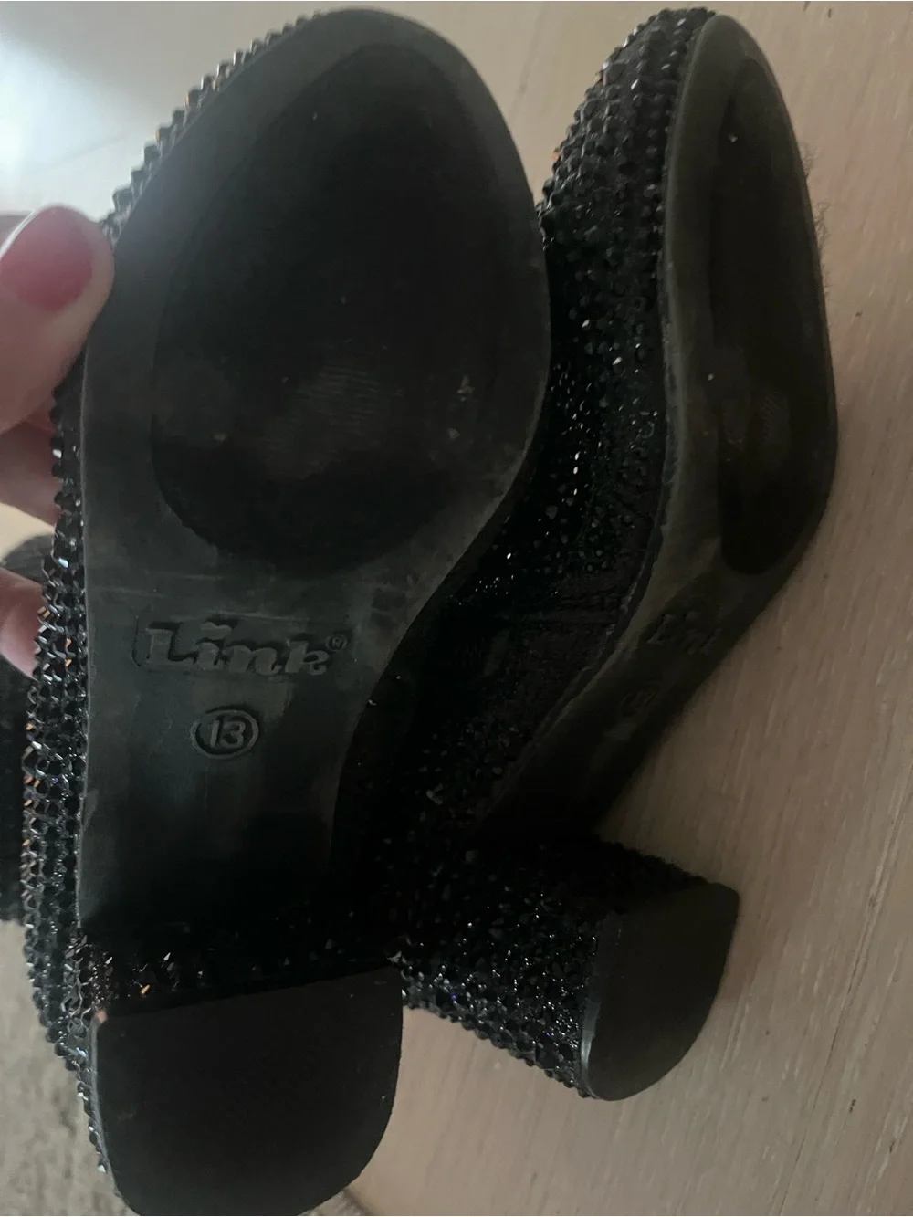 Kids Black Crystal Embellished Ankle Boots